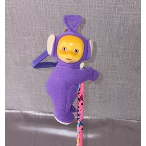 Teletubbies Purple Tinky ClipOn Keychain Ring Backpack Plush Pencil-Hugger Y2K